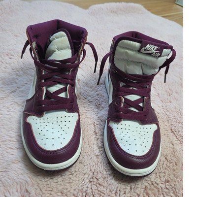Nike Air Jordan 1 Retro High OG Bordeaux White Silver 555088-611