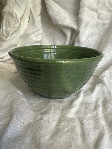 Bauer Vintage Pottery Ring Ware Green Mixing Bowl, #24