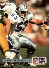 1992 Pro Set #151 Mark Stepnoski - FB