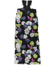 GUESS Womens Markel Maxi Dress, jetblkmulti, XS