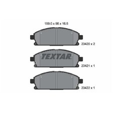 Satz Bremsbeläge Bremsklötze vorne für Nissan X-Trail 1 T30 | 23940395