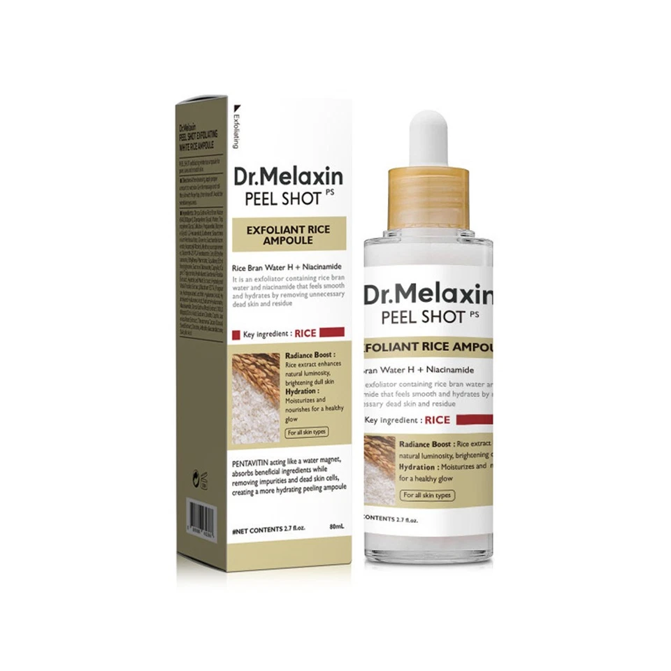 1/2/3X Dr. Melaxin Peel Shot Glow White Rice Peeling Ampoule, Exfoliating Scrub✅ - Image 4 of 4