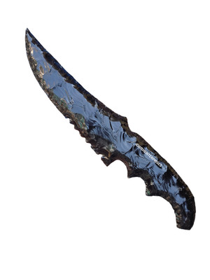 11  Large Obsidian Knife Handcrafted Natural Volcanic Glass Ritual Dagger.
