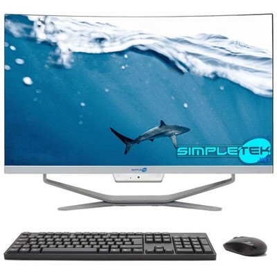 Simpletek 24'' Curved I3 Windows 10 Pro 8gb Ram 120gb Ssd All In One PC Full Hd_