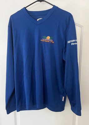 Vintage US VIRGIN ISLANDS SETON HALL University Sweatshirt Crewneck Blue Size M