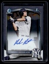 KAEDEN KENT 2025 BOWMAN DRAFT CHROME PROSPECT #CPA-KKE AUTO