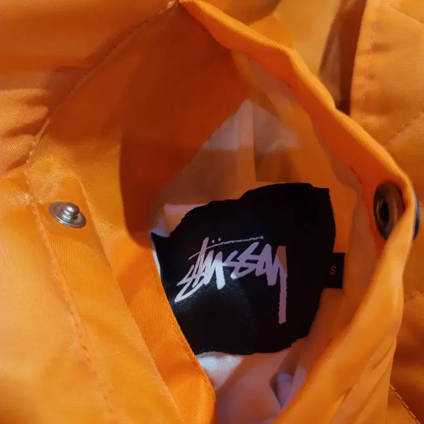 Stussy Reversible Bomber Jacket, Khaki/Orange, Lightly Used thumbnail 2