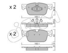 CIFAM Bremsbeläge Satz Vorne Bremsklötze für VOLVO XC60 II (246) S90 II (234)