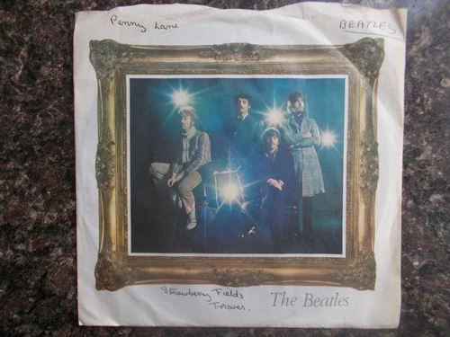 EX  UK  (PS) PARLOPHONE 45-THE BEATLES -"PENNY LANE"/"STRAWBERRY FIELDS FOREVER"