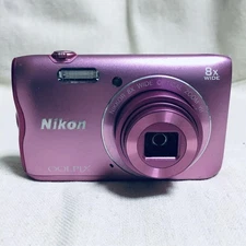 Nikon COOLPIX A300 Pink Digital Camera Used from JAPAN