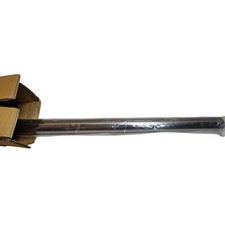 Signature Hardware 466745 66" Straight Brass Shower Rod With Flanges - Chrome