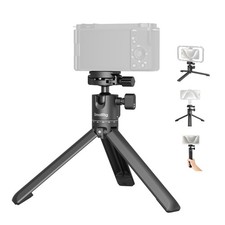 Portable Mini Desktop Tripod with 360 Ball Head 1/4" QR Plate for DSLR Phone