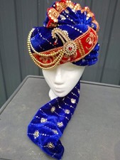 Indian Turban Dulha Safa Pagri Men Groom Wedding Maharajeh Baraati Bollywood Hat