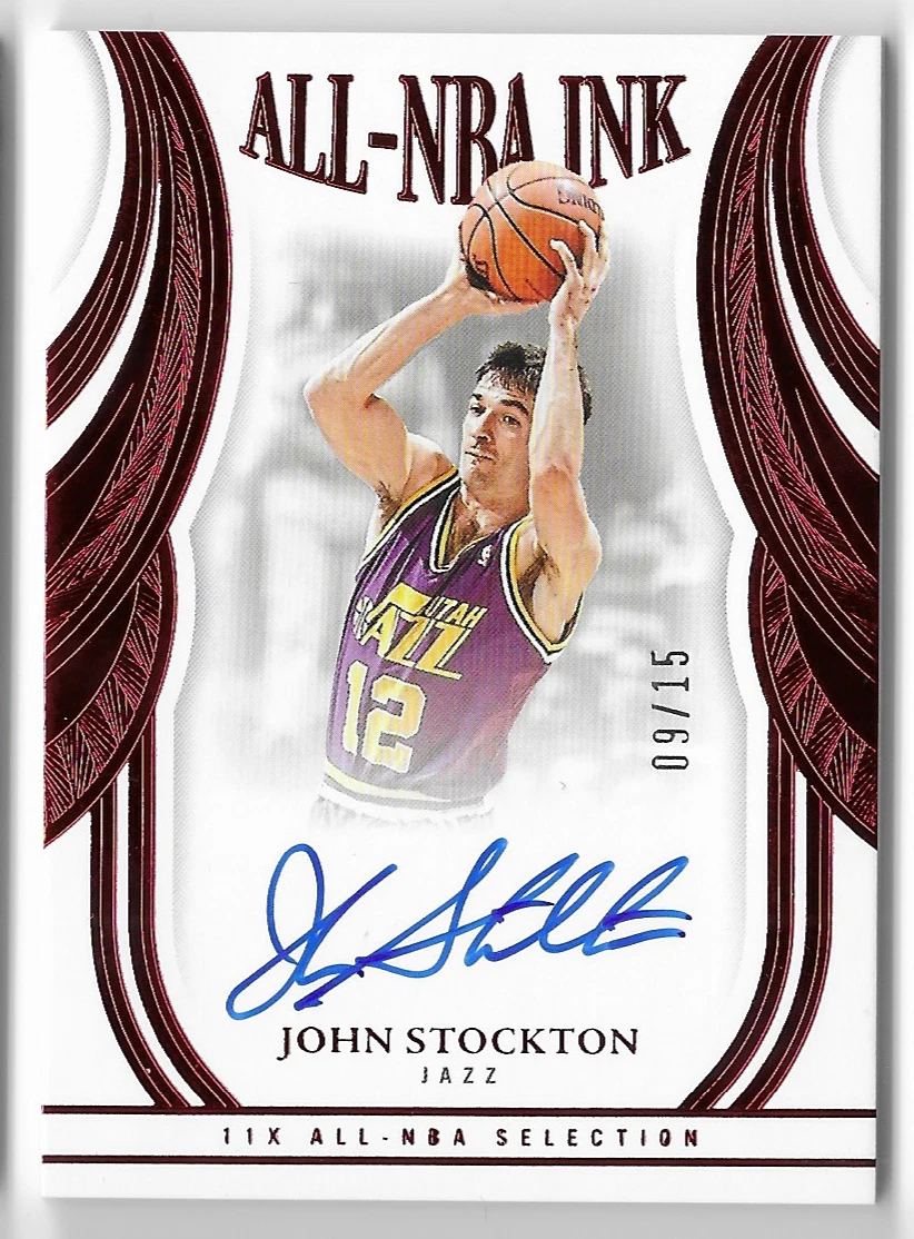 39枚限定 Stockton Topps Auto サインカード ジャズ NBA品質保証 39枚限定 Stockton Topps Auto サインカード ジャズ NBA品質保証