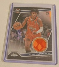 2023-24 Topps Chrome NBL Bobi Klintman Relic Rookie Card NRR-6 Relic Refractor 
