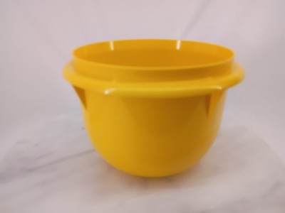 Vintage Tupperware YELLOW Container Storage Mixing Bowl Round Small #270