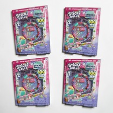 Sticki Rolls Bracelet Series 2 4 Pack Set Wearable Shareable 100 Stickers NEW