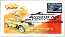 #5718 DODGE CHALLENGER RT PONY CARS FDC, AFDCS AMERICOVER DAVE BENNETT ARTWORK