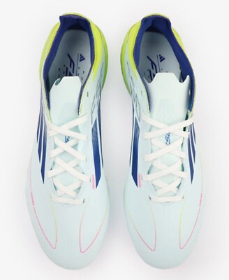 Adidas Men F50 Pro FG Cleats Football White Blue Soccer