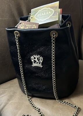Bratesi Firenze Italy black leather purse (H 8.5 x W 9 ) NWT