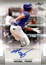 Michael Perez 2017 Leaf Perfect Game Autograph NIKE All-American Auto Rookie