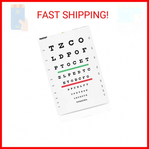 PECULA Eye Chart, Snellen Eye Chart, Wall Chart, Snellen Charts for Eye