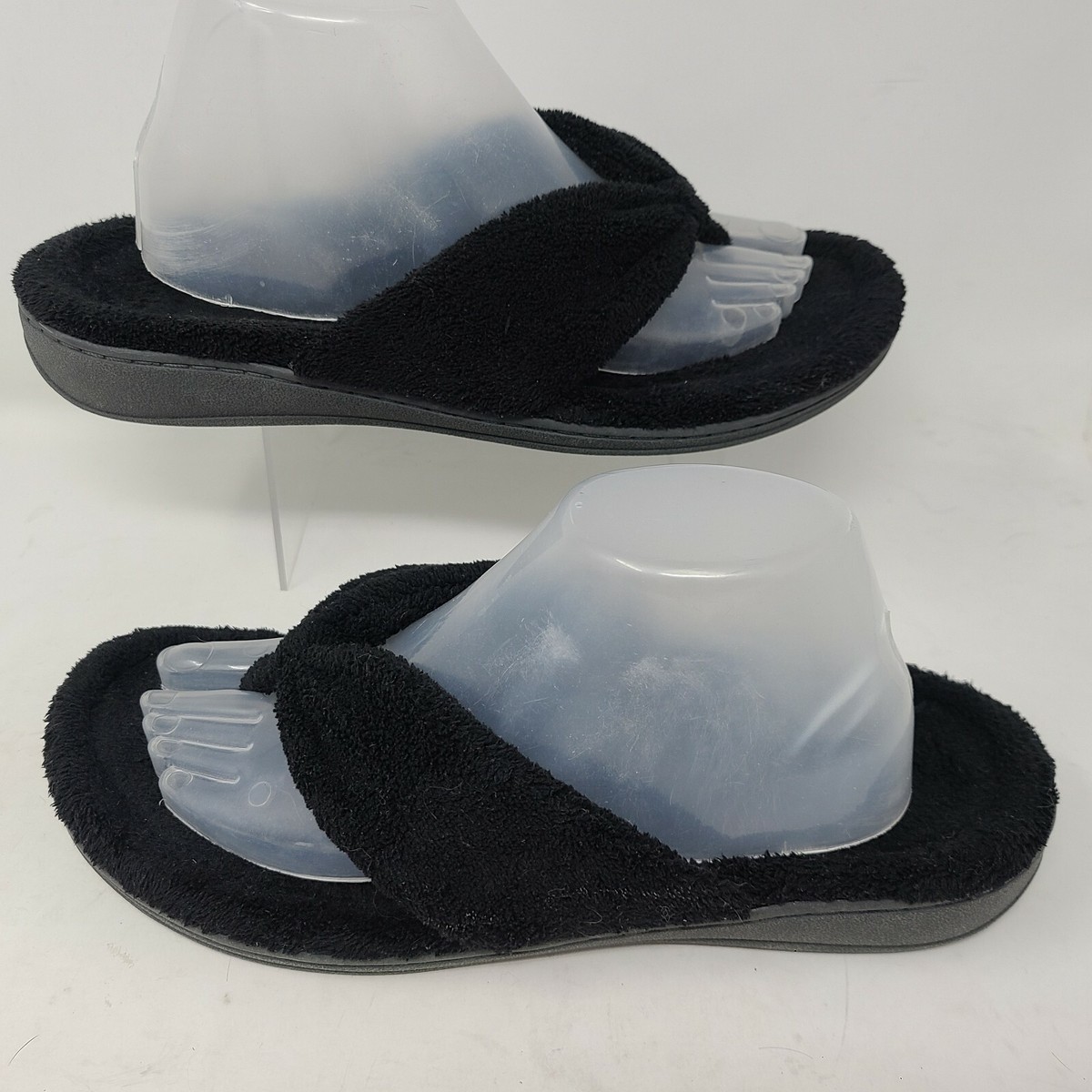 Vionic Womens Gracie Flip Flop Black Cushion Support Size 10