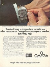 Omega Montre Megaquartz 32 1975 Publicité 1 Page Originale
