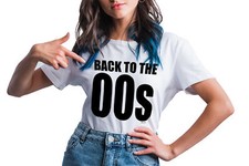 Womens BACK TO THE 00s T-Shirt Noughties Millennial Weekend Music 2000s