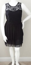Bottlette Lace Sweetheart Tiered Ruffle Layered Stretch Dress Plus 1XL - New!