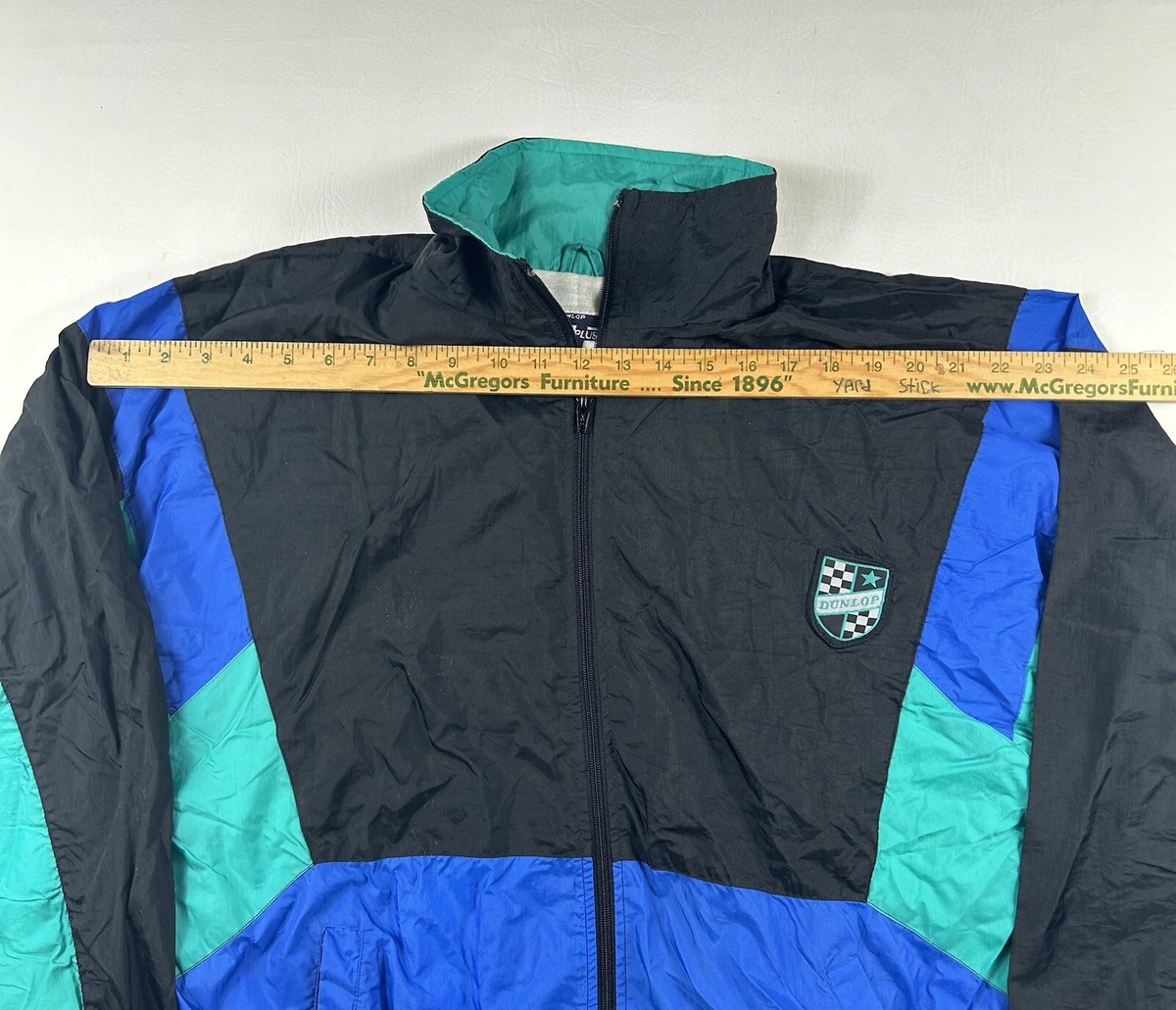 Vintage Dunlop Tennis Turbo Plus 90s Lined Windbreaker Jacket L