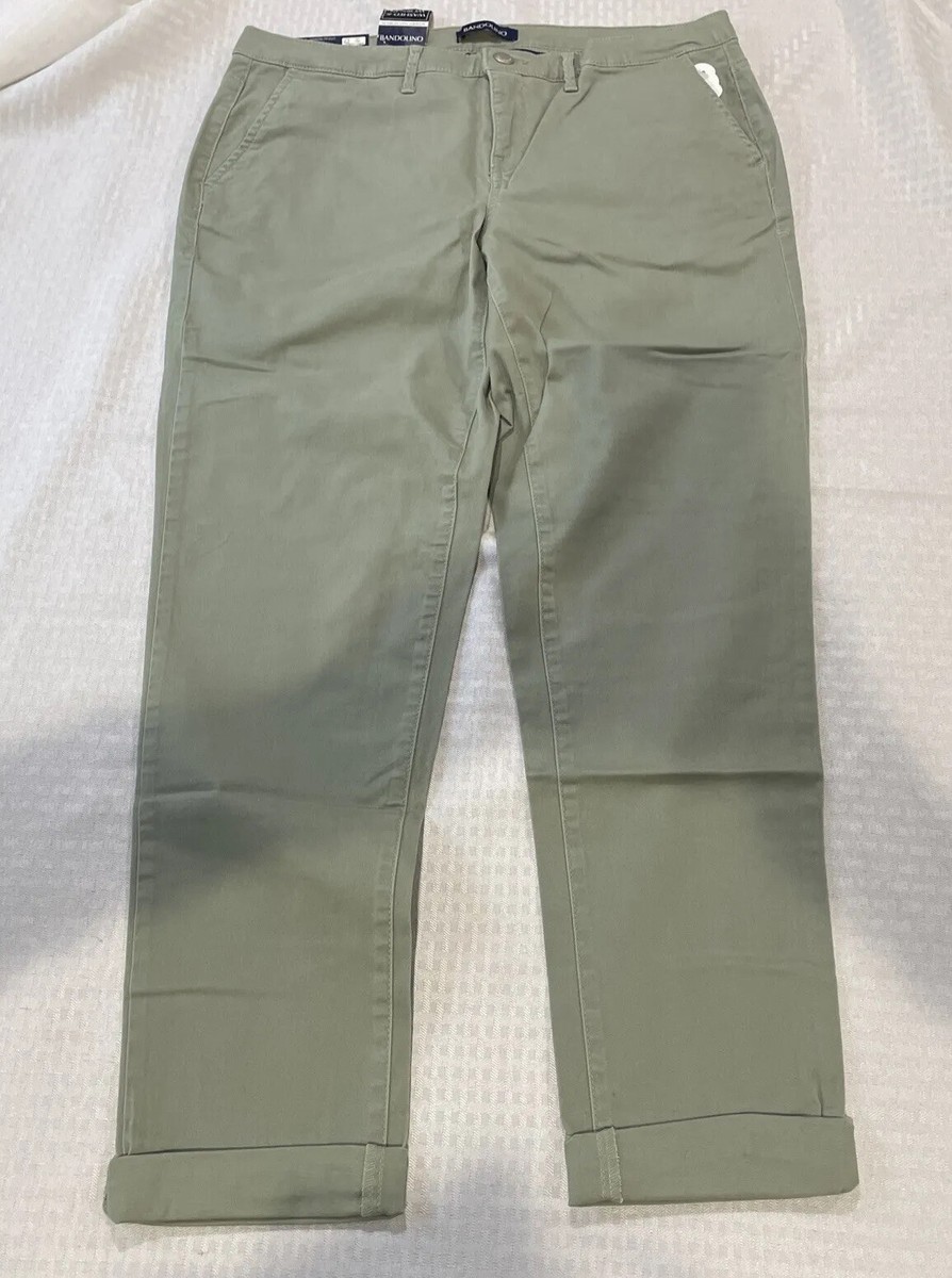 Nwt Womens Bandolino Capris Roll Cuff Relaxed Trouser Felicia