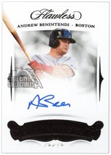 Andrew Benintendi 2018 Panini Flawless Black Auto Card #FS-AB 1/1