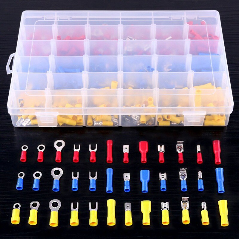 840PCS Electrical Wire Connectors Insulated Wire Crimp Terminals Mixed