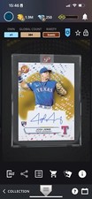 Topps Bunt Josh Jung Pristine Gold Encased Signature Iconic RC DIGITAL CARD