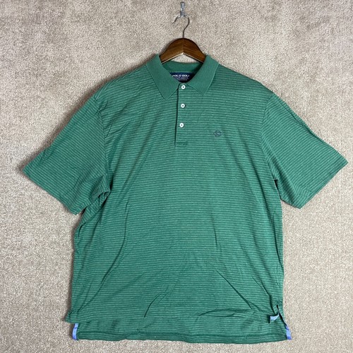 Ralph Lauren Polo Golf Shirt Mens Large L Green Striped Short Sleeve ralph-lauren-polo-golf-shirt-mens-large-l-green-striped-short-sleeve