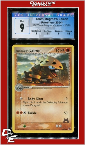 Team Magma's Lairon graded CGC 9 for sale on eBay