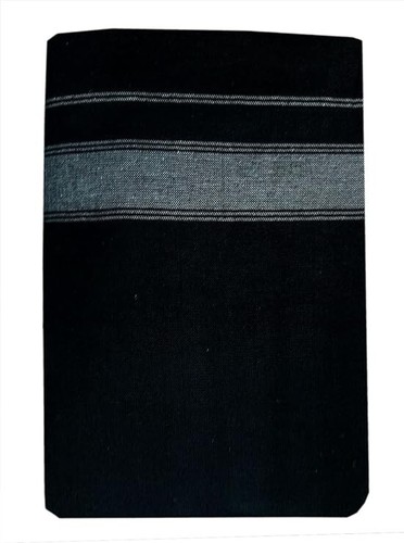 Cotton Men's Thalapathi Border Dhoti/Size: 1.28 X2 mtrs, Black/Violet, Pack of 2 - Picture 3 of 6