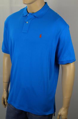 Ralph Lauren Blue Interlock Polo Shirt Orange Pony NWT | eBay