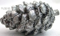 "Deko - Zapfen \"Antik\" Silber, Glitzer Ca. 7 Cm"