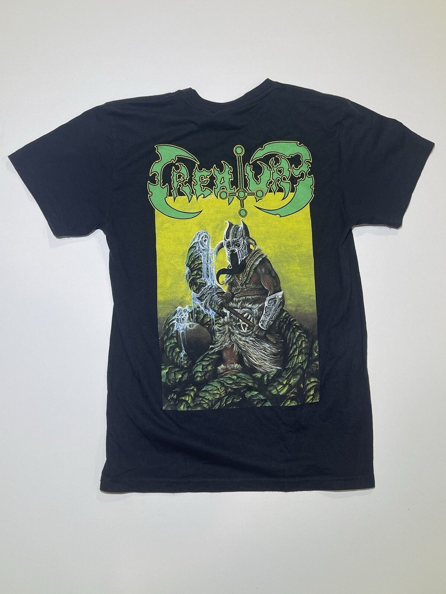 Creature NHS Shirt Men’s Sz Small Viking Warrior Vintage Y2K Hardcore  Metal