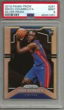 Sekou Doumbouya 19/20 Panini Prizm Silver Prizm Rookie PSA 9 Mint