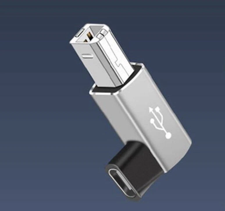 USB B to USB C Adapter for Printer/MIDI Controller/Keyboard | Male to Female - Image 3 of 4