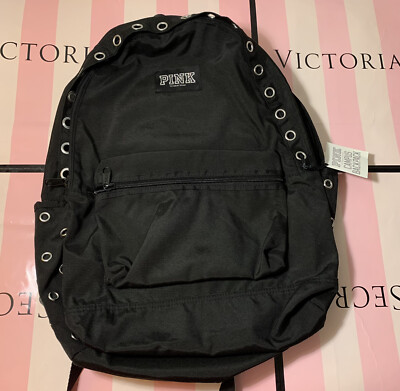 Victoria\'s Secret PINK Marl Campus Backpack Black Silver Grommet NWT Victorias Secret PINK Marl Campus Backpack Camo Gold  main image 2