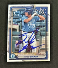 Jared Dickey 2024 1st Bowman Chrome signed autograph baseball card BCP-19