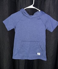 Oshkosh B'gosh short sleeve hooded sweatshirt blue color child size 10/10A