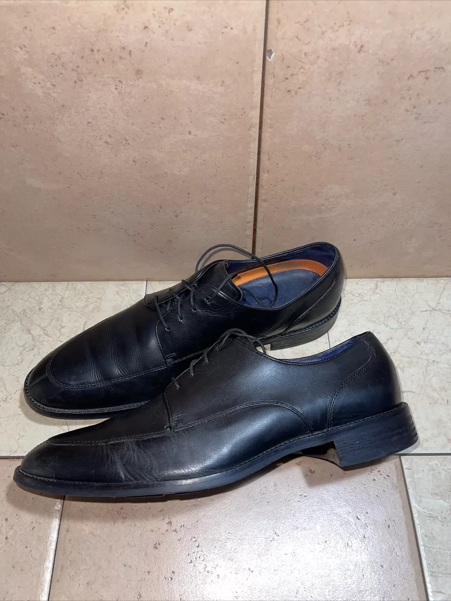Cole Haan Lenox Hill Split Toe Oxford Black Leather Shoes C11627 Men s Sz 10.5 M