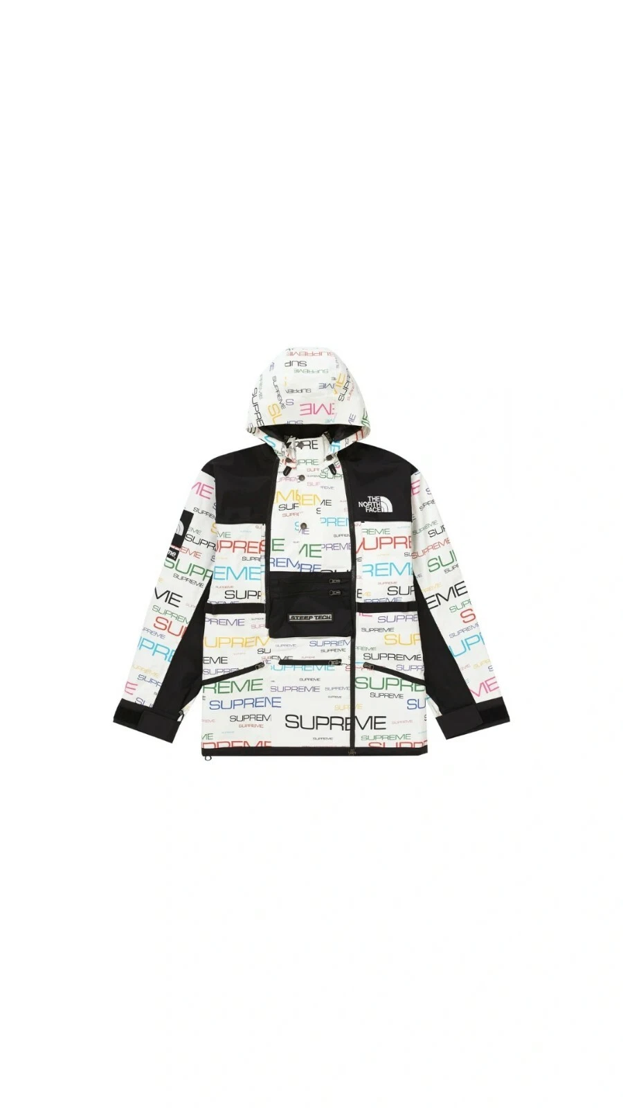 Veste Supreme x The North Face Steep Tech Apogee   Blanche taille L (FW21) 