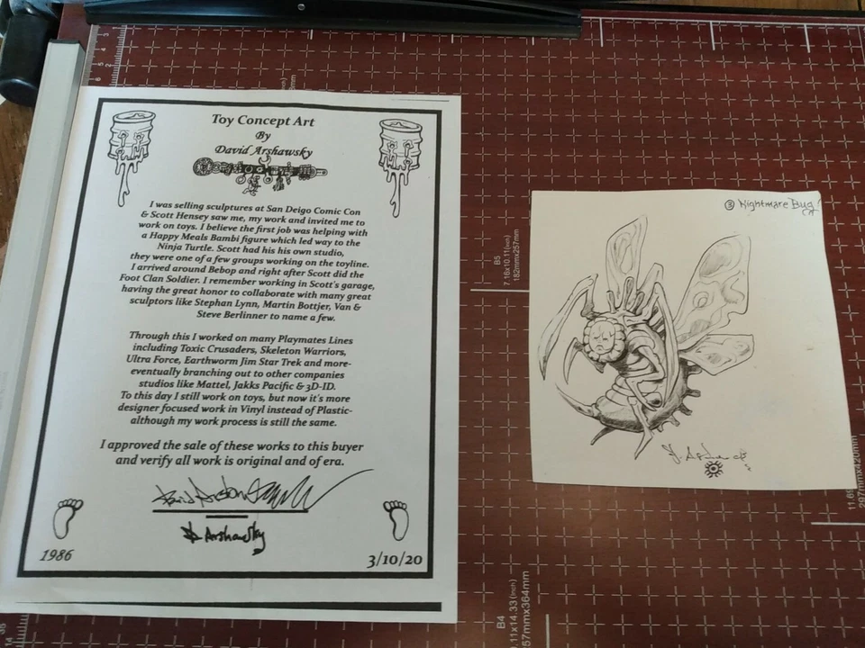 Skeleton Warriors Action Figure toy concept art 1980's cartoons  - Image 4 of 4