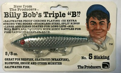 lot 8 leurres de peche THE PRODUCERS Billy Bob's Triple B Fishing Lures VINTAG